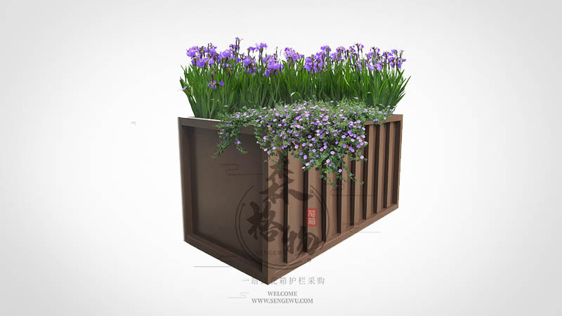 廣場商業(yè)街鍍鋅板鐵藝花箱