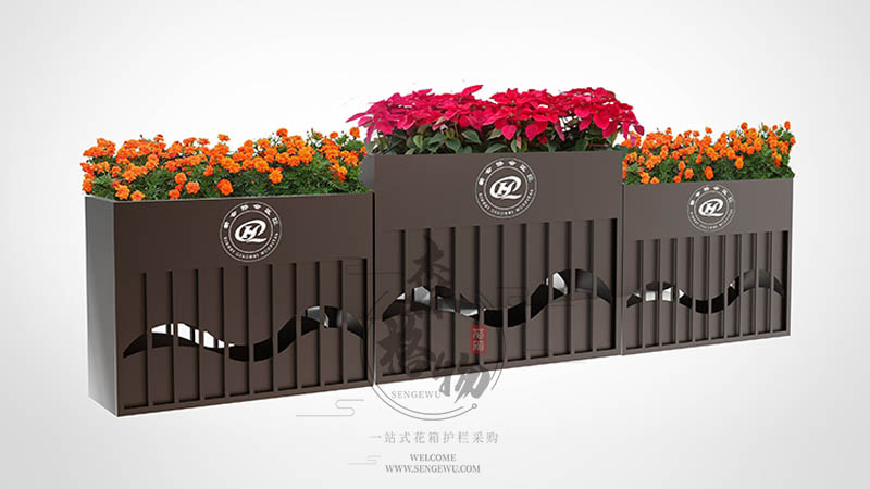 廣場商超不銹鋼花箱