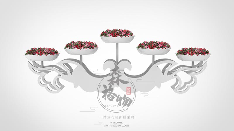 撫州羽翼五盆立體花架
