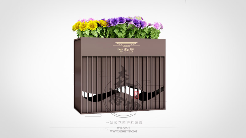 撫州廣場(chǎng)商超不銹鋼花箱