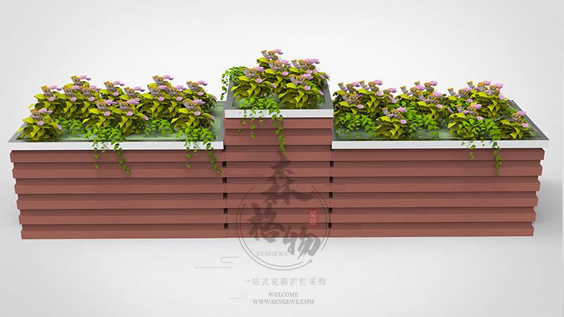 遼陽包邊pvc道路花箱